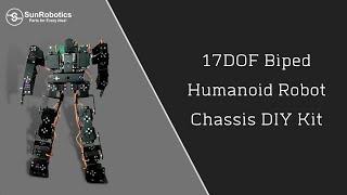 Best 17DOF Biped Humanoid Robot Chassis DIY Kit | SunRobotics | Robotics | Science Project .