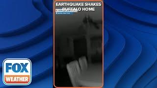 Camera Captures Moment Magnitude 3.8 Earthquake Shakes Buffalo Home