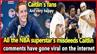 NBA Superstar's Suspect Caitlin Clark Comment Breaks the Internet.Wnba top news today.