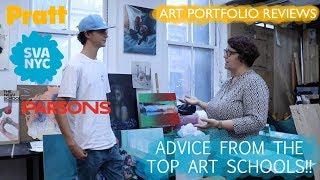 So much Great Advice! Art Portfolio Reviews with SVA, PRATT & PARSONS