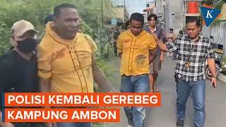 Momen Polisi Gerebeg Kampung Ambon Jakarta Barat