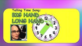 Telling Time Song: "Big Hand Long Hand" LessonJams!