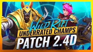 5 OP Underrated Picks in Wild Rift - Patch 2.4D (LoL Mobile)