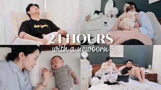 24 HOURS WITH A NEWBORN｜沉浸式带娃｜和三周大的小婴儿的一天