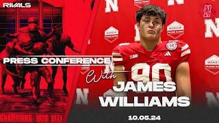 Nebraska Football: Husker DE James Williams press conference after win over Rutgers (Oct. 5, 2024)