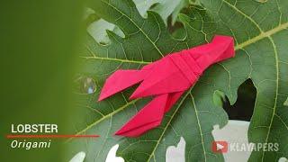 LOBSTER ORIGAMI || How To Make LOBSTER Origami || Cara Buat Origami Lobster || Paper Lobster