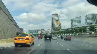 Driving in Istanbul traffic HD, highway