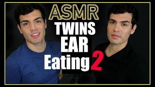 ASMR - Twins Ear Eating 2 (Male Whisper, Ears, Wet Mouth Nibbling for Sleep & Relaxation)