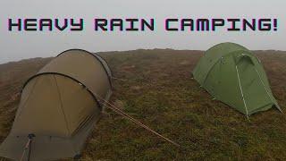 HEAVY RAIN Wild Camping! | Wet and Windy NIGHT! | Hilleberg Nallo 2GT!