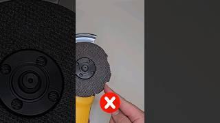 Don't throw away a damaged grinder disc! A unique way to repair a grinding disc.