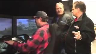 Darrell Ward from Ice Road Truckers Drives our Simulator