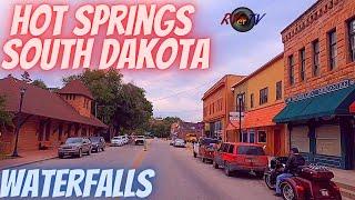 Hot Springs South Dakota - Scenic Waterfall - Historic Downtown