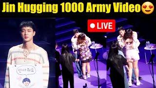 Jin Hugging 1000 Army Live | BTS Jin Hug Event Full Video