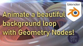 TUTORIAL: How to make an animating background with Geometry Nodes