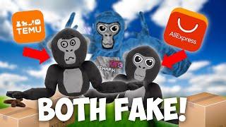 I BOUGHT 2 FAKE GTAG PLUSHIES TO COMPARE! - Gorilla tag plush unboxing.