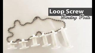 Plastic Snap Lock Binding Posts with Loops for Hanging | Binding101.com