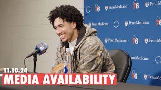 Philadelphia 76ers Postgame Media Availability | Jared McCain | 11.10.24