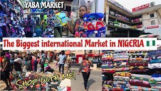 The biggest International Market in Nigeria| YABA MARKET| Shop with me!