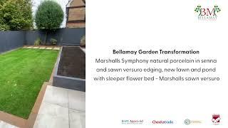 Bellamay Garden Transformation - Marshalls Symphony natural porcelain