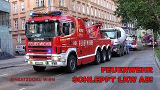 [VERKEHRSHINDERNIS LKW] Berufsfeuerwehr Wien im Einsatz