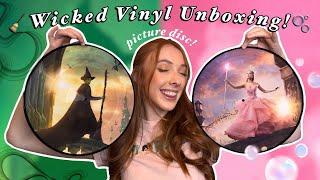 WICKED SOUNDTRACK VINYL UNBOXING! 🫧 *exclusive picture disc*