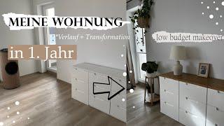 Meine Wohnung in EINEM Jahr mit low budget | Verlauf+Transformation | makeover | ROOMTOUR minimalism