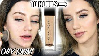 NEW ANASTASIA BEVERLY HILLS LUMINOUS FOUNDATION | Review + Wear Test | Oily Skin | Jazzi Filipek