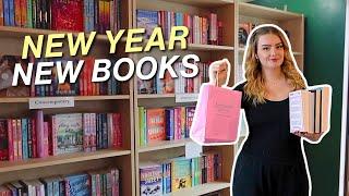 ASMR vlog  book shop with me + book haul  romance, fantasy, & more