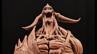 King Skeleton Leoric Timelapse sculpting - Diablo 3