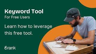 Etsy Keyword Research for FREE. eRanks Keyword Tool
