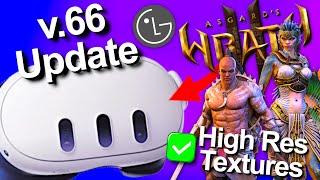 Meta Quest v66 Update, Quest Pro 2 Delayed, Asgards Wrath 2 Improved Texture Update Next Week