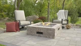 Bronson Square Gas Fire Pit Kit