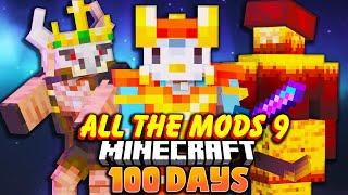 I Survived 100 Days In ATM 9 TO THE SKY In Minecraft [FULL MOVIE]