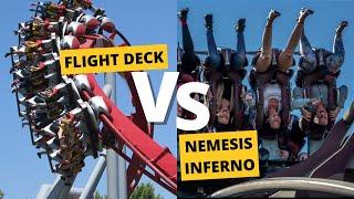 Flight Deck vs Nemesis Inferno | Coaster Comparison POV