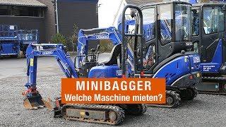 Minibagger – Welchen Microbagger mieten? | BEYER-Mietservice