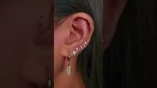 Boho Ear Piercing Curation Ideas for Women Gold Cartilage Earrings Hoops & Studs