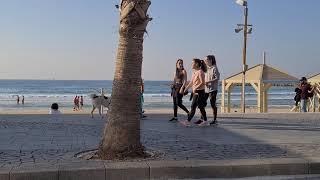 A trip along the beach of Tel Aviv, on the last day of 2020.  Welcome 2021