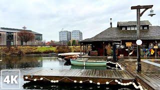 ️ Rainy South Lake Union Neighborhood to Waterfront & Historic Ship Wharf | 4K Seattle Walking Tour