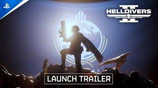Helldivers 2 - Launch Trailer | PS5 & PC, deutsch