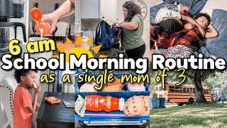 6 AM BACK TO SCHOOL MORNING ROUTINE 2023 AS A SINGLE MOM of 3