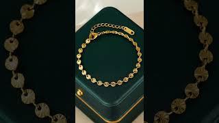 Gold bracelet and anklet designs #gold #anklet#bracelet#youtubeshort#viral@trendyfaahion427