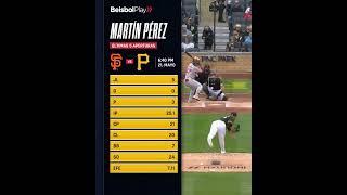 Martín Pérez reta Gigantes en casa  #mlb #grandesligas #beisbol #pirates #venezuela