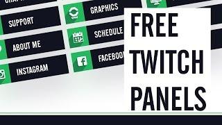 Free Twitch Panels and Setup Tutorial