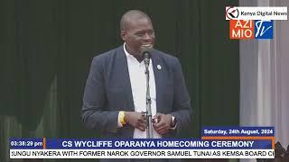 Governor Sakaja's powerful remarks during the home coming ceremony of CS Oparanya graced by Ruto!!