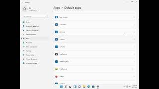 How to change default programs inside of Windows 11