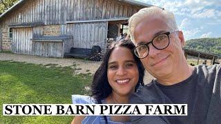 Delicious pizza at the Stone Barn in Nelson, Wisconsin