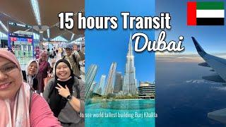 15 Hours Explore DUBAI Transit Before Fly to Central Asia #burjkhalifa #dubai SEP 2023
