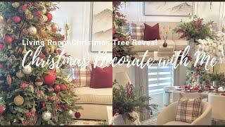 Christmas 2024| Decorate with Me|Living Room|Christmas Tree Reveal