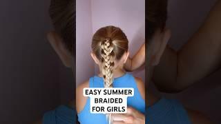 EASY SUMMER BRAID | Audrey and Victoria #hairstyles #hairtutorial