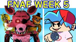 Friday Night Funkin' VS Five Nights at Freddy's FULL WEEK 1-5 (Chica, Foxy, Bonnie) (FNF Mod/FNaF 1)